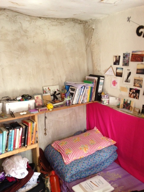 Uttara's room at SECMOL in Ladakh. 